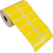 Etiqueta Adesiva 50x30x2 Colunas Amarelo 5 Rolos Foto mini 1