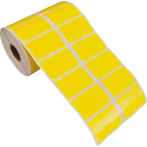 Etiqueta Adesiva 50x30x2 Colunas Amarelo 5 Rolos Foto 1