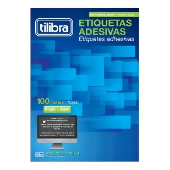 Etiqueta Adesiva Inkjet/laser Carta 84,7x101,6mm Tb6184 Com Foto 1