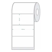 Etiqueta Couche 100x50 - 32 Metros 5 Rolos Cor Branco Foto mini 4