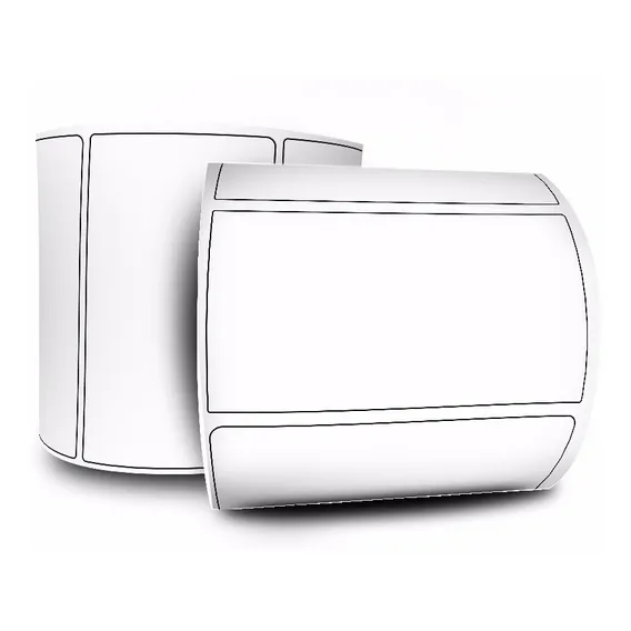 Etiqueta Couche 100x50 - 32 Metros 5 Rolos Cor Branco Foto 1