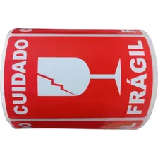 Etiqueta Fragil 10x6cm - 5 Mil Etiquetas P/ Caixa De Papelão Cor Frágil Taça Foto mini  2
