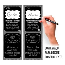 Etiqueta Lacre Adesivo Segurança Delivery Personalizado Nome Cor Preto Foto mini 1