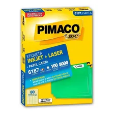 Etiqueta Pimaco 6187 Carta Com 100 Folhas 80 Na Folha Foto mini 1