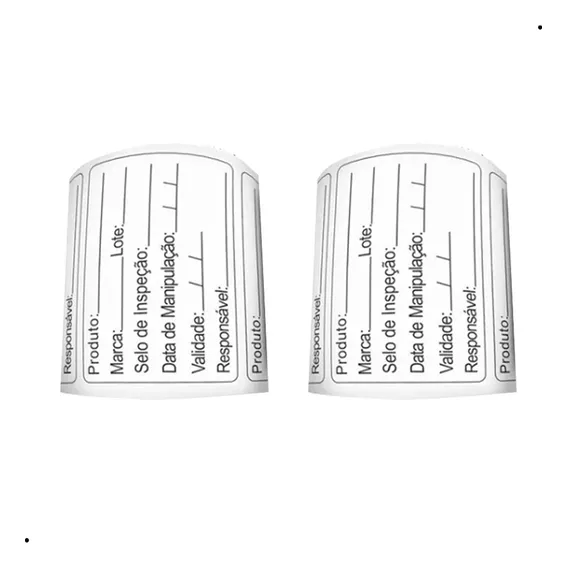 Etiqueta Prazo - 60x40 - Bopp - 5 Linhas - Milheiro Cor Branco Foto 1