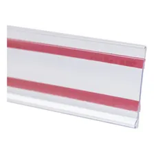 Etiqueta Pvc Para Gondola Modelo U Com 1m - Kit 75 Peças Cor Transparente Foto mini 1