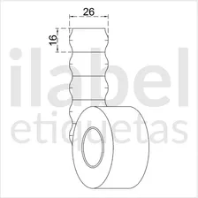 Etiqueta Refil Etiquetadora Jolly Js16 - 10 Rolos Foto mini 2