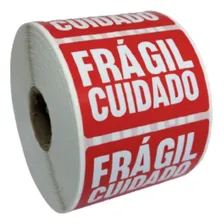 Etiqueta Selo Fragil Cuidado 60x40 1000 Etiquetas Foto mini 1