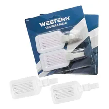 Etiqueta Tag Identificador Para Mala Com 4 Peças Western Foto mini 1