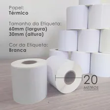 Etiqueta Térmica 60x30 Para Balança Filizola Argox 10 Rolos Cor Branco Foto mini 3
