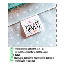Etiquetas Personalizadas Tecido 1,5x6cm Kit 100un Artesanato Foto mini 4