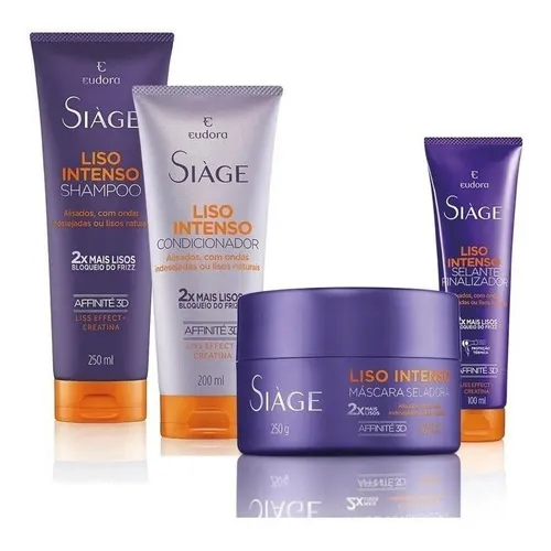 Eudora Kit Siáge Liso Intenso: Linha Completa Produtos 4 Foto 1