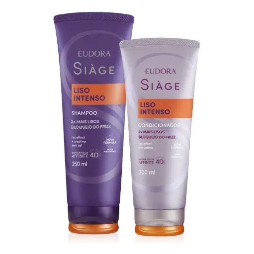 Eudora Siàge Liso Intenso Kit Shampoo + Condicionador Foto 1
