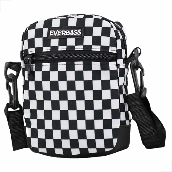 Everbags Shoulder Bag Negro Ajedrez Foto 1