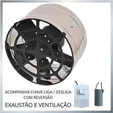 Exaustor 30cm Inox Alta Vazão Motor Blindado C/ Reversão! 127v Foto mini 4