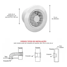 Exaustor Ambientes Sicflux Arkit 11 - 110V/220V Foto mini 2