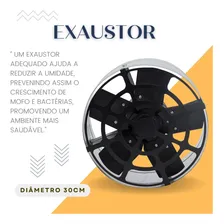 Exaustor Parede 30cm Cozinha De Lanchonete 127v PotĂȘncia 90w Itagold Foto mini 3