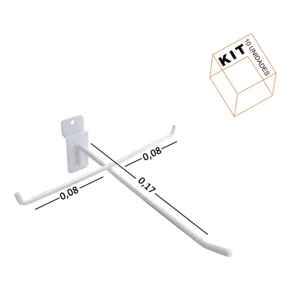 Expositor De Óculos Para Painel Canaletado Kit 10 Unidades Foto 1