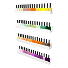 Expositor Organizador Porta Esmalte Manicure Prateleira Mdf Cor Branco Foto mini 4