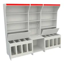 Expositor Ração Pet Box (balcão Vitrine Prateleira Cães) Cor Branco Foto mini  3