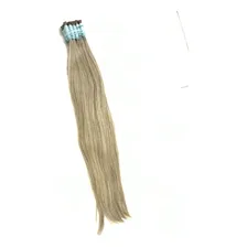 Extensão de cabelo humano loiro misto 50 cm 150 gramas Foto mini  2