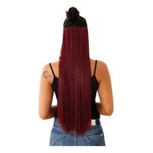 Extensão De Cabelo Tic Tac P/mega Hair Fibra Organica 150gr Cor Liso: Marsala 118 Foto mini 1