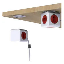 Extensão Elétrica 5 Tomadas Powercube ELG Filtro De Linha Cor Branco/Vermelho Bivolt Foto mini 3