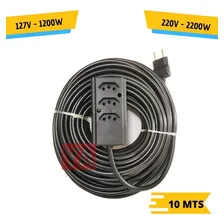Extensão Elétrica Reforçada Cabo Pp 2x1mm Extensao 10m Foto mini 3