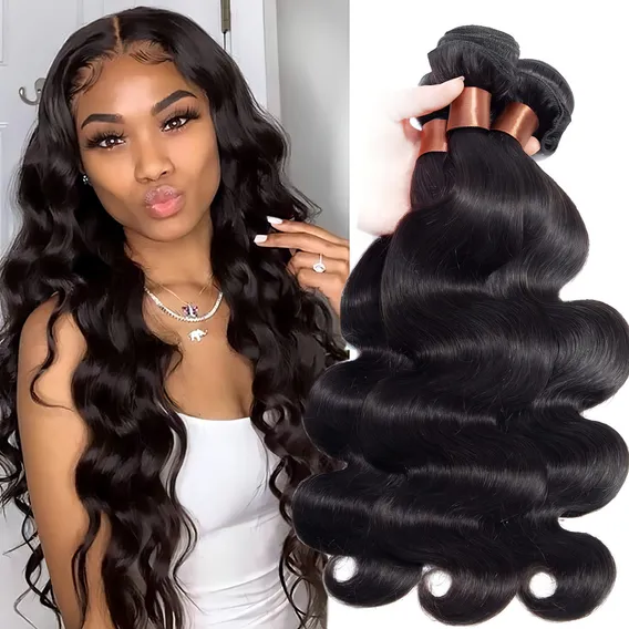Extensões de cabelo virgem peruanas s Cranberry 100% Pro Foto 1