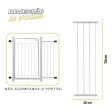 Extensor 20cm P/grade De Proteção Portãozinho Cães Crianças Cor Branco Foto mini 2