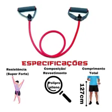 Extensor Elástico Fitness Tensão Super Forte Liveup LS3201-SF Foto mini 4