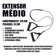 Extensor Elástico Para Exercícios Ginástica E Musculação M Foto mini 2