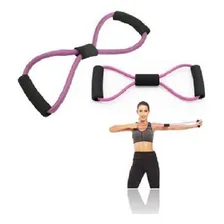 Extensor Elástico Reforçado Para Exercícios Roxo Foto mini  3