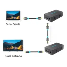 Extensor Hdmi 120 Metros Cat5/cat6 1 Via Cabo Rede Rj45 3d Foto mini  2