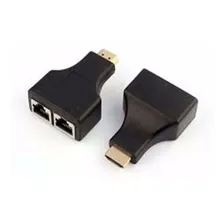 Extensor Hdmi Via Cabo Rede Rj45 Cat5 Cat6 30m Extender Rj45 Foto  mini 1