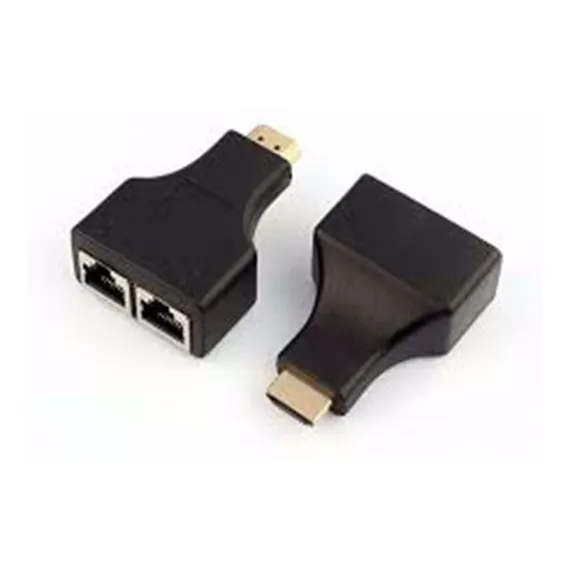 Extensor Hdmi Via Cabo Rede Rj45 Cat5 Cat6 30m Extender Rj45 Foto 1