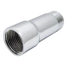 Extensor Médio Prolongador 1/2 Torneira Chuveiro Cromado Foto mini 2