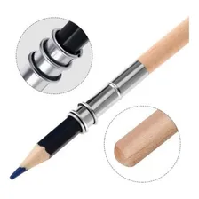 Extensor Para Lápis Madeira Natural Alongador Profissional Foto mini 1