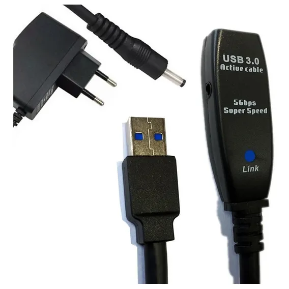 Extensor Usb 3.0 Ativo Com Repetidor A M X A F 25 Metros Cor Preto Foto 1