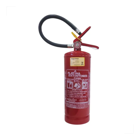 Extintor Abc 4kg 1 Ano, Suporte De Parede E Seta Sinalização Foto 1