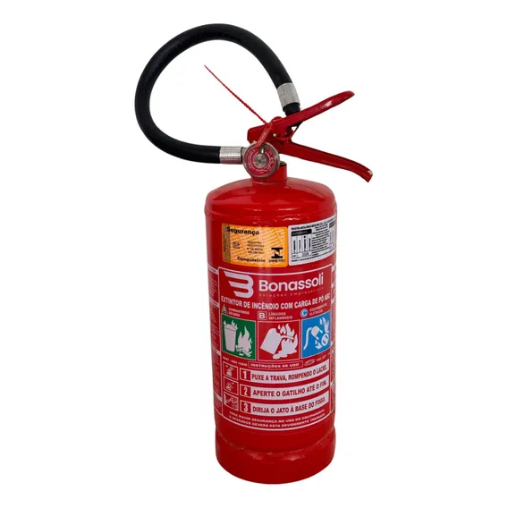 Extintor Abc 4kg 5 Anos Com Suporte E Placa - Pronto Uso Foto 1