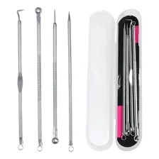 Extrator De Cravos Removedor Acne Espinha Manual Kit 4 Peças Foto mini 4