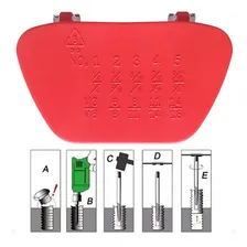 Extrator de parafuso Eda Kit Jogo Extrator de Parafuso com 5 peças do aço carbono Foto mini 2