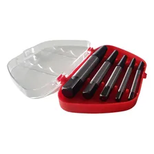Extrator de parafuso Eda Kit Jogo Extrator de Parafuso com 5 peças do aço carbono Foto mini 1