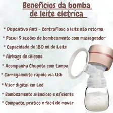 Extrator Leite Elétrico Portátil Amamentação Sugador Arp1 Foto mini 3