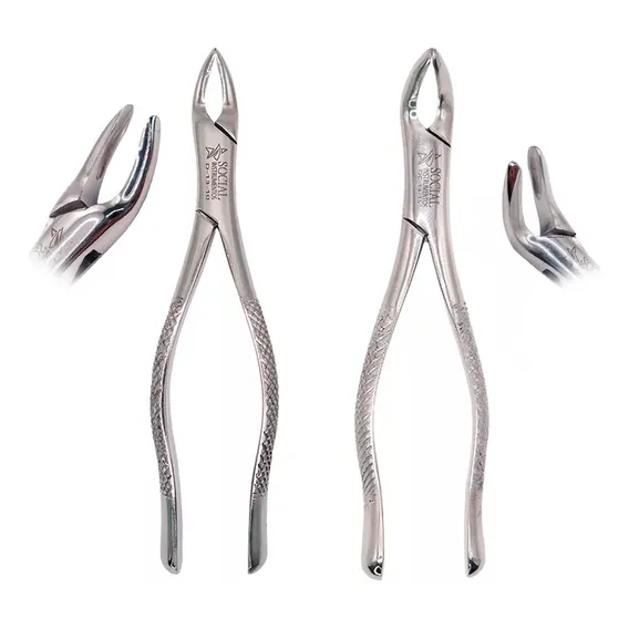 Extratores Dentário Forceps 150 E 151 - Odontologia Cor Aço Inox Foto 1
