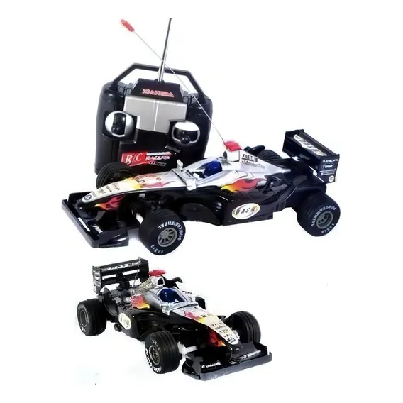 F1 Carrinho Controle Remoto Corrida Formula 1 - Vermelho F-x Cor Preto Foto 1