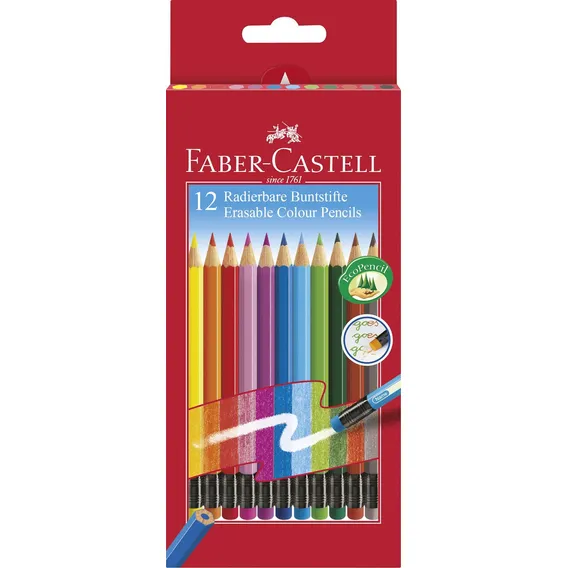 Faber-castell 12 Lápis De Cor Apagáveis Da Faber-castell Foto 1
