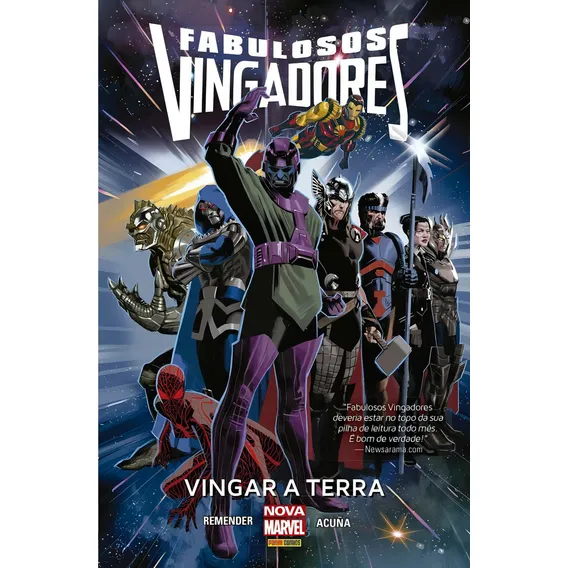 Fabulosos Vingadores: Vingar a Terra, de Remender, Rick. Editorial Panini Brasil LTDA, capa dura em português, 2017 Foto 1