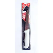 Faca Açougueiro Cozinha Carne Desossa Aço Inox Cabo Branco 6 Foto mini  2